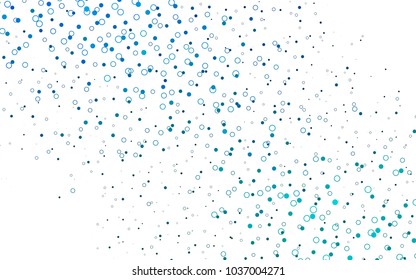 Light BLUE vector  background with bubbles. Modern abstract illustration with colorful water drops. The pattern can be used for ads, leaflets of liquid.