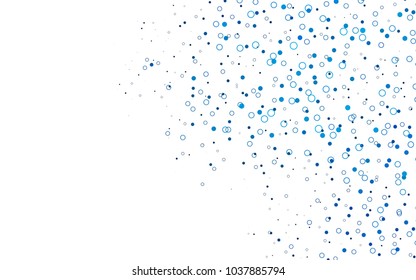 Light BLUE vector  background with bubbles. Modern abstract illustration with colorful water drops. New design for ad, poster, banner of your website.
