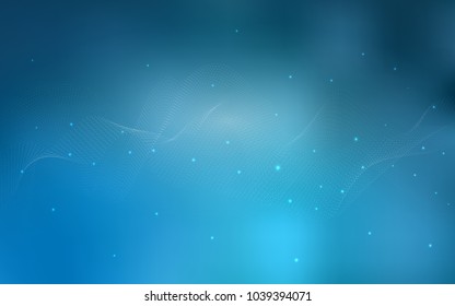 Light BLUE vector background with bubbles. Beautiful colored illustration with blurred circles in nature style. Pattern can be used as texture of water, rain drops.