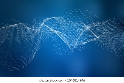 Light BLUE vector background with bubbles. Glitter abstract illustration with blurred drops of rain. New design for ad, poster, banner of your website.