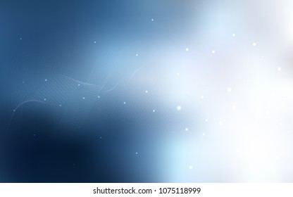 Light BLUE vector background with bubbles. Beautiful colored illustration with blurred circles in nature style. Pattern can be used as texture of water, rain drops.
