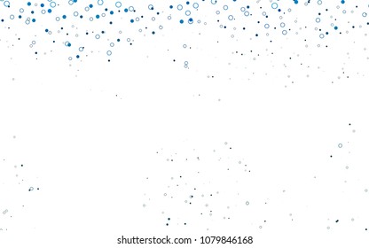 Light BLUE vector  background with bubbles. Modern abstract illustration with colorful water drops. The pattern can be used for beautiful websites.