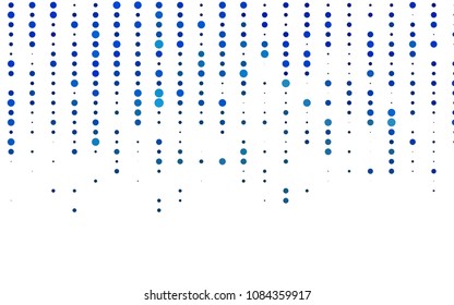 Light BLUE vector  background with bubbles. Illustration with set of shining colorful abstract circles. The pattern can be used for beautiful websites.