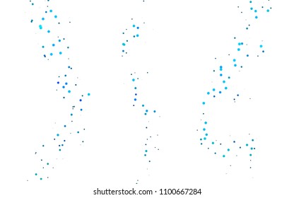 Light BLUE vector  background with bubbles. Blurred decorative design in abstract style with bubbles. Beautiful design for your business natural advert.