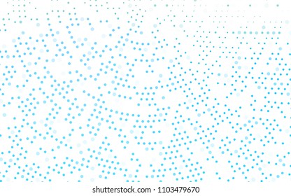 Light BLUE vector  background with bubbles. Abstract illustration with colored bubbles in nature style. The pattern can be used for aqua ad, booklets.