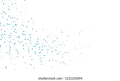 Light BLUE vector  background with bubbles. Illustration with set of shining colorful abstract circles. Completely new template for your brand book.