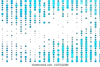 Light BLUE vector  background with bubbles. Blurred decorative design in abstract style with bubbles. New design for ad, poster, banner of your website.