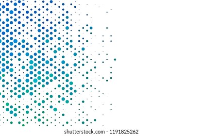 Light BLUE vector background with bubbles. Illustration with set of shining colorful abstract circles. Design for business adverts.
