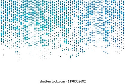 Light BLUE vector background with bubbles. Illustration with set of shining colorful abstract circles. Pattern for ads, booklets.