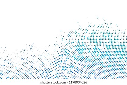 Light BLUE vector background with bubbles. Blurred decorative design in abstract style with bubbles. Template for your brand book.