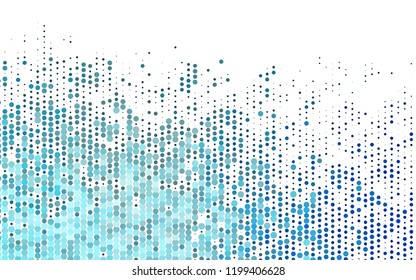 Light BLUE vector background with bubbles. Beautiful colored illustration with blurred circles in nature style. Design for posters, banners.