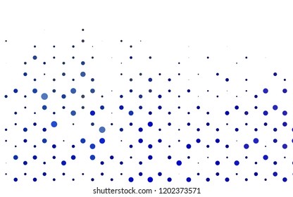 Light BLUE vector background with bubbles. Beautiful colored illustration with blurred circles in nature style. Pattern of water, rain drops.