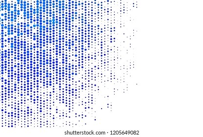 Light BLUE vector background with bubbles. Modern abstract illustration with colorful water drops. Design for posters, banners.