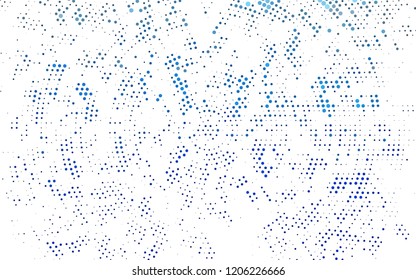 Light BLUE vector background with bubbles. Blurred decorative design in abstract style with bubbles. Template for your brand book.