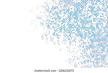 Light BLUE vector background with bubbles. Illustration with set of shining colorful abstract circles. Design for posters, banners.