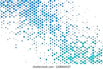 Light BLUE vector background with bubbles. Modern abstract illustration with colorful water drops. Design for posters, banners.