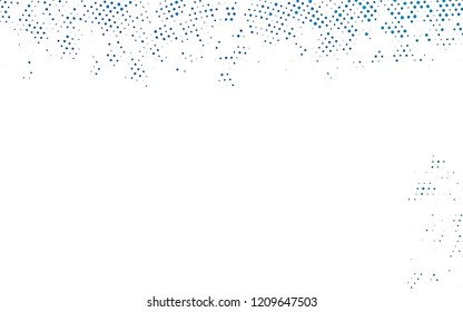 Light BLUE vector background with bubbles. Blurred decorative design in abstract style with bubbles. Template for your brand book.