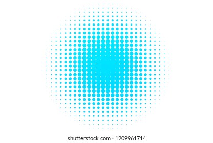 Light BLUE vector background with bubbles. Blurred bubbles on abstract background with colorful gradient. Template for your brand book.