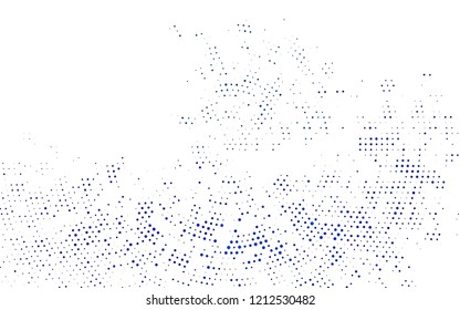 Light BLUE vector background with bubbles. Illustration with set of shining colorful abstract circles. Design for business adverts.