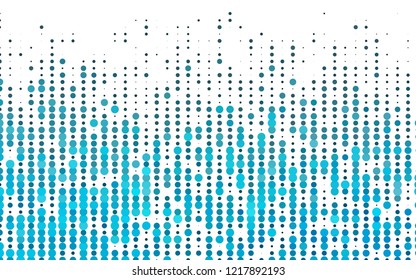 Light BLUE vector background with bubbles. Illustration with set of shining colorful abstract circles. Pattern for ads, leaflets.
