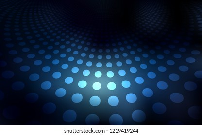 Light BLUE vector background with bubbles. Beautiful colored illustration with blurred circles in nature style. Beautiful design for your business advert.