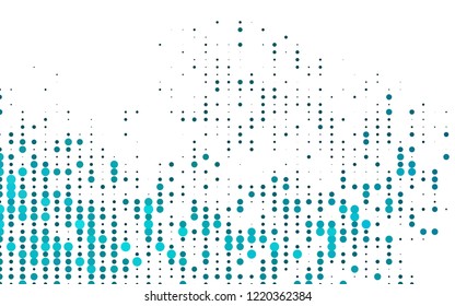 Light BLUE vector background with bubbles. Abstract illustration with colored bubbles in nature style. Design for business adverts.