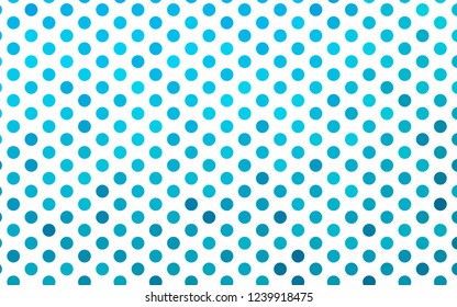 Light BLUE vector background with bubbles. Modern abstract illustration with colorful water drops. Template for your brand book.