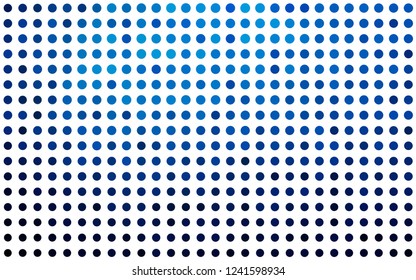 Light BLUE vector background with bubbles. Glitter abstract illustration with blurred drops of rain. Pattern of water, rain drops.