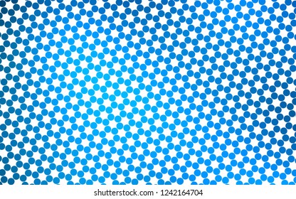 Light BLUE vector background with bubbles. Illustration with set of shining colorful abstract circles. Design for business adverts.