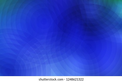 Light BLUE vector background with bubbles. Beautiful colored illustration with blurred circles in nature style. Pattern can be used for futuristic ad, booklets.