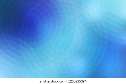 Light BLUE vector background with bubbles. Beautiful colored illustration with blurred circles in nature style. Pattern can be used as texture of wallpapers.