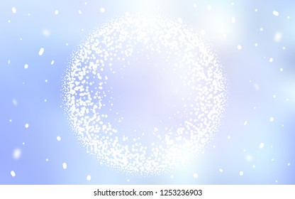 Light BLUE vector background with bubbles. Modern abstract illustration with colorful water drops. Design for poster, banner of websites.