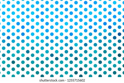Light BLUE vector background with bubbles. Illustration with set of shining colorful abstract circles. Design for posters, banners.