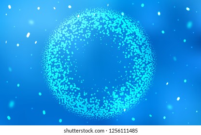 Light BLUE vector background with bubbles. Blurred decorative design in abstract style with bubbles. Pattern for beautiful websites.