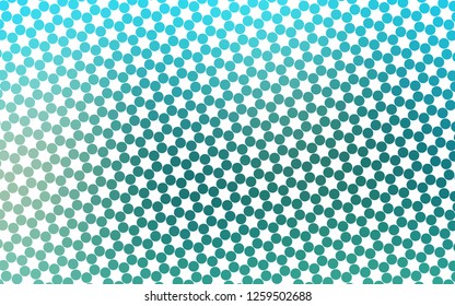 Light BLUE vector background with bubbles. Glitter abstract illustration with blurred drops of rain. Pattern of water, rain drops.