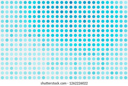 Light BLUE vector background with bubbles. Glitter abstract illustration with blurred drops of rain. Design for posters, banners.
