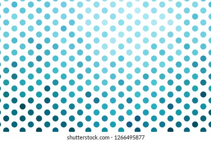 Light BLUE vector background with bubbles. Glitter abstract illustration with blurred drops of rain. Pattern for ads, leaflets.