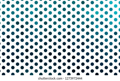 Light BLUE vector background with bubbles. Blurred decorative design in abstract style with bubbles. Design for business adverts.