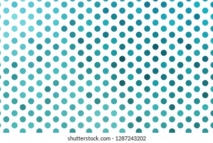 Light BLUE vector background with bubbles. Blurred decorative design in abstract style with bubbles. Template for your brand book.