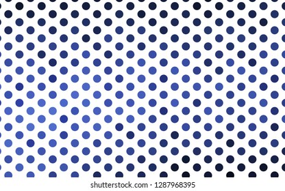Light BLUE vector background with bubbles. Blurred bubbles on abstract background with colorful gradient. Design for business adverts.