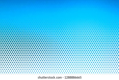 Light BLUE vector background with bubbles. Beautiful colored illustration with blurred circles in nature style. Pattern for ads, booklets.