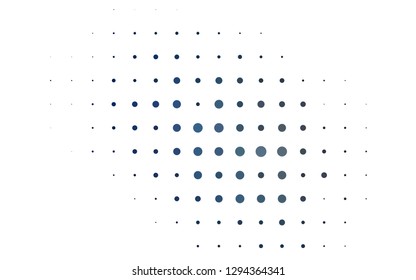 Light BLUE vector background with bubbles. Glitter abstract illustration with blurred drops of rain. Design for posters, banners.