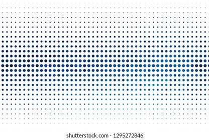 Light BLUE vector background with bubbles. Abstract illustration with colored bubbles in nature style. Pattern for ads, booklets.