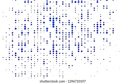 Light BLUE vector background with bubbles. Glitter abstract illustration with blurred drops of rain. Design for business adverts.