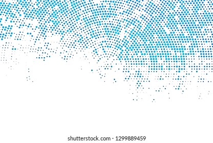 Light BLUE vector background with bubbles. Modern abstract illustration with colorful water drops. Pattern for beautiful websites.