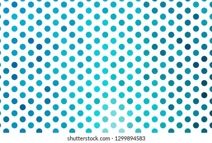 Light BLUE vector background with bubbles. Blurred decorative design in abstract style with bubbles. Design for business adverts.