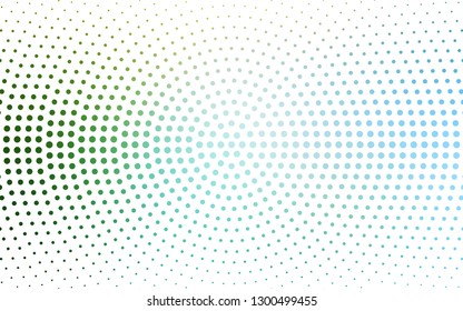 Light BLUE vector  background with bubbles. Blurred bubbles on abstract background with colorful gradient. New template for your brand book.