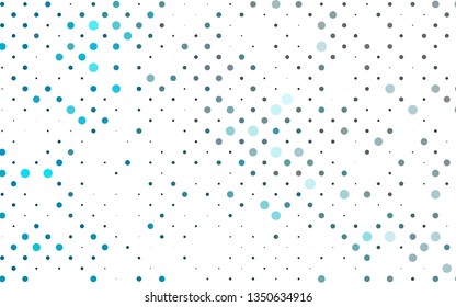 Light BLUE vector background with bubbles. Abstract illustration with colored bubbles in nature style. Design for business adverts.