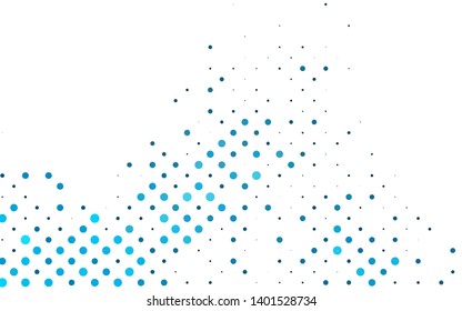Light BLUE vector background with bubbles. Blurred decorative design in abstract style with bubbles. Pattern for beautiful websites.