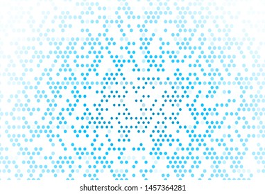 Light BLUE vector background with bubbles. Blurred decorative design in abstract style with bubbles. Pattern for beautiful websites.